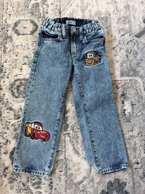 GAP Light Blue Denim Jeans with Cars Patches